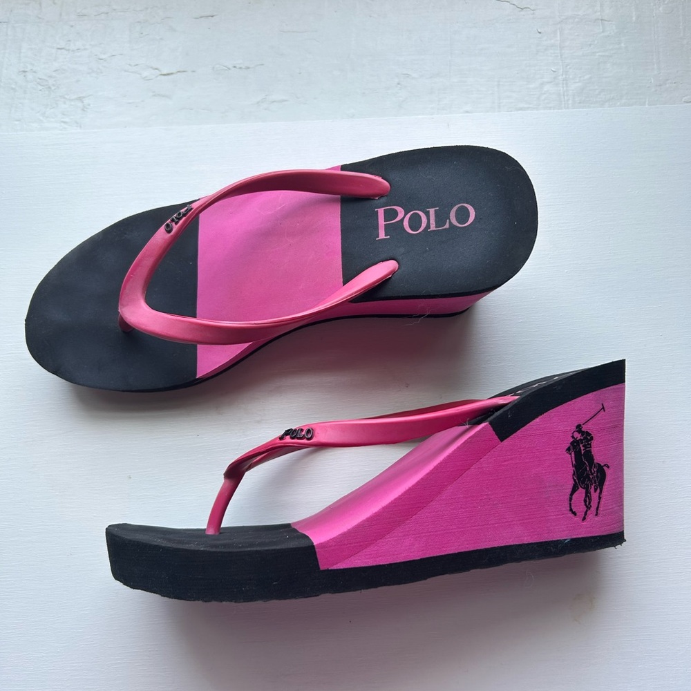 Preppy Y2K Wedge Sandals
